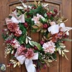 Apple & Hydrangea Christmas Wreath