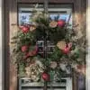 Christmas Pomegranate Front Door Pine Wreath