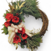 Red Amaryllis Wreath