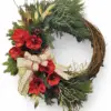 Red Amaryllis Wreath