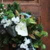 Amaryllis & Rose Front Door Pine Wreath