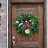 Tulip Peony Spring Wreath in Sunburst Design