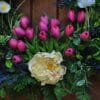 Close up_Tulip Peony Spring Wreath Center