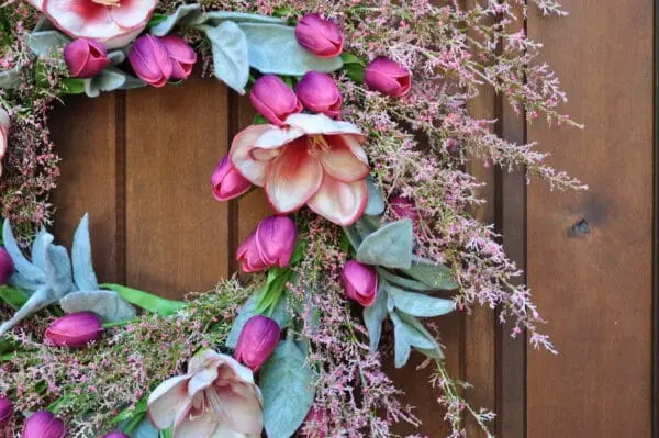 Fuchsia Tulip & Amaryllis Spring Wreath Fuchsia Tulip & Amaryllis Spring Wreath