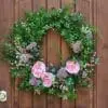 Blush Rose Sedum Spring Wreath