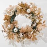 Autumn White Pumpkin Front Door Wreath