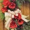 Amaryllis Front Door Pine Wreath