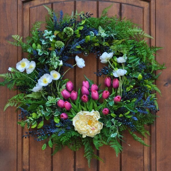Peony Tulip Wreath_scaled