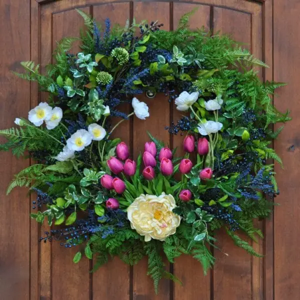 Peony Tulip Wreath_scaled