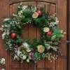 Christmas Pomegranate Front Door Pine Wreath