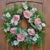 Blush Rose & Hellebore Designer Spring Wreath Blush Rose & Hellebore Designer Spring Wreath