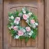 Blush Rose & Hellebore Designer Spring Wreath Blush Rose & Hellebore Designer Spring Wreath