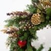 Christmas Pomegranate Front Door Pine Wreath