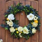 Lemon Blueberry Creamsicle Wreath