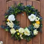 Lemon Blueberry Creamsicle Wreath