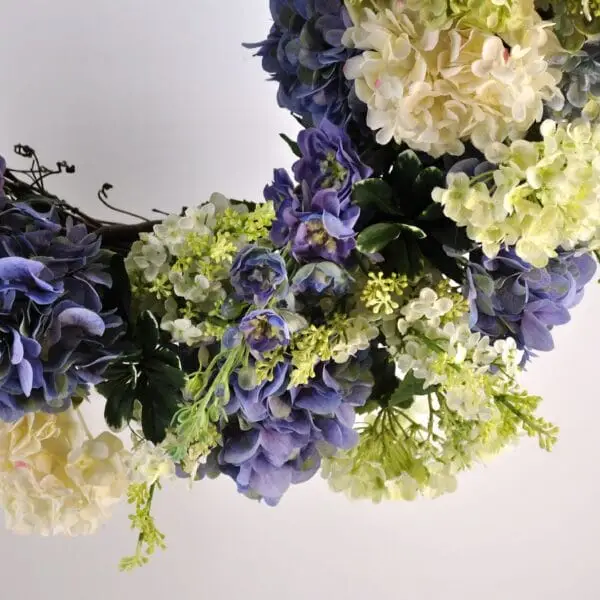 Hydrangea Heaven Designer Real Touch Wreath Hydrangea Heaven Designer Real Touch Wreath with Blushing Bride, Mophead, Limelight and Endless Summer Blooms