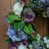 Monetdoor Giverny Twilight Floral Summer Wreath