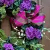 African Violet Easter Wreath Closeup African Violet Easter Wreath Closeup