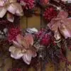 Metallic Blush Magnolia Fall Wreath
