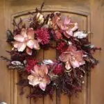 Metallic Blush Magnolia Fall Wreath