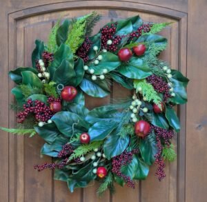 Magnolia Leaf Cypress Wreath