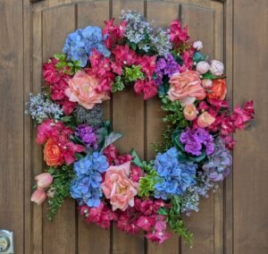 Kaleidoscope Spring Garden Wreath